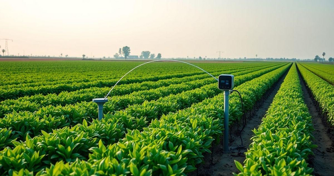 Sistema de irrigação inteligente transforma a agricultura moderna e otimiza o uso da água Sistema de irrigação inteligente transforma a agricultura moderna e otimiza o uso da água